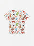 LC Waikiki Crew Neck Printed Short Sleeve Boy's Pajamas Set